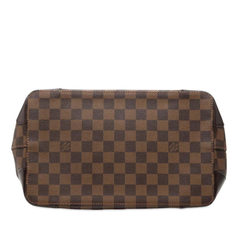 LOUIS VUITTON Authentic Brown Damier Leather Tote Bag - Picture 3 of 7
